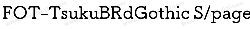 FOT-TsukuBRdGothic S/page/2字体转换